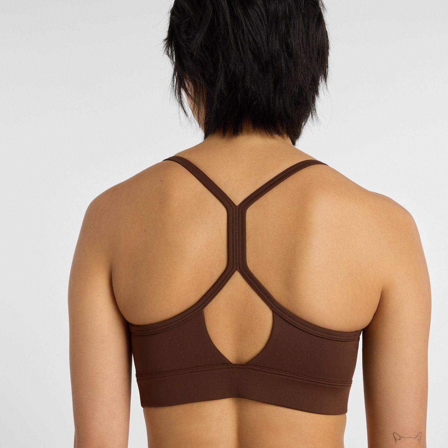 Peto Running Mujer New Balance Essentials Bra Café-7