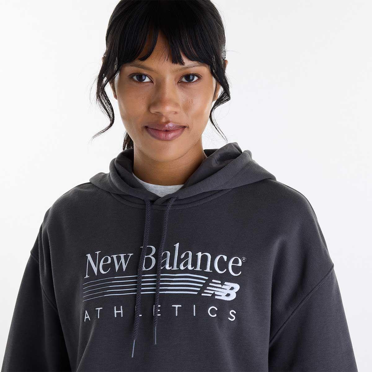 Polerón Lifestyle Mujer New Balance Trackside French Negro-2