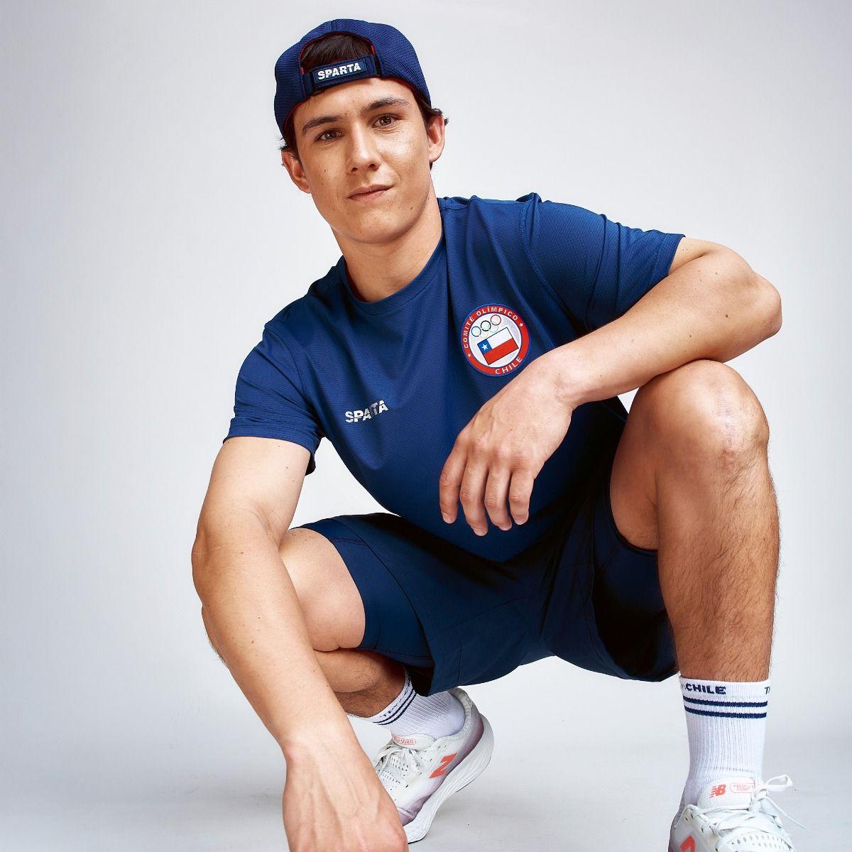 Polera Entrenamiento Hombre Sparta Team Chile Azul-2