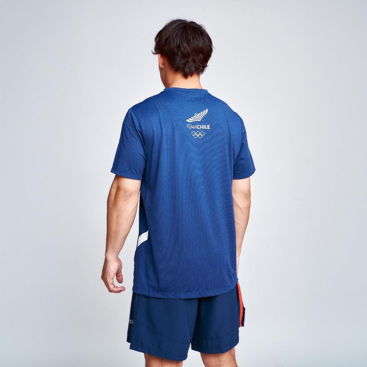 Polera Entrenamiento Hombre Sparta Team Chile Azul-3