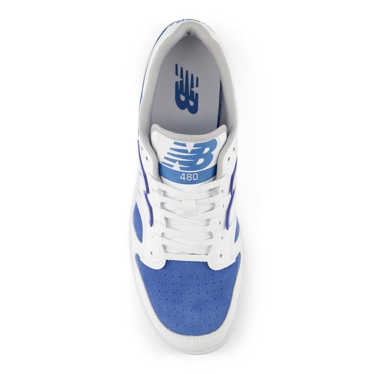 Zapatillas Urbanas Hombre New Balance 480 Blanca/Celeste-2