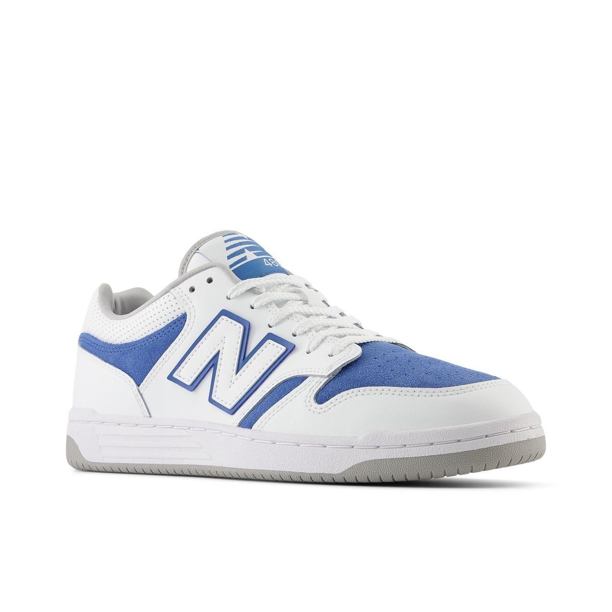 Zapatillas Urbanas Hombre New Balance 480 Blanca/Celeste-3