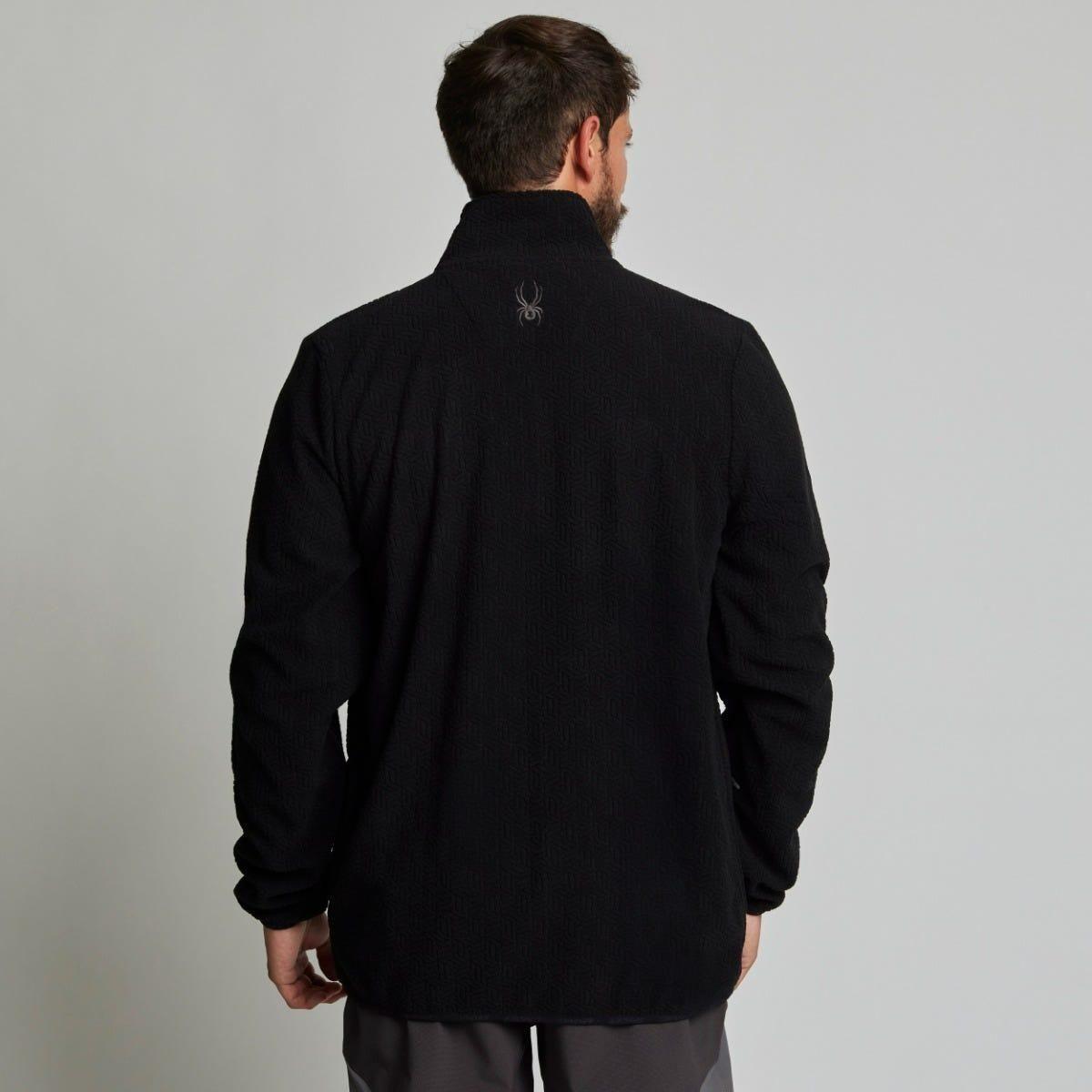 Polerón Polar Outdoor Hombre Spyder Fleece Full Zip Negro-2
