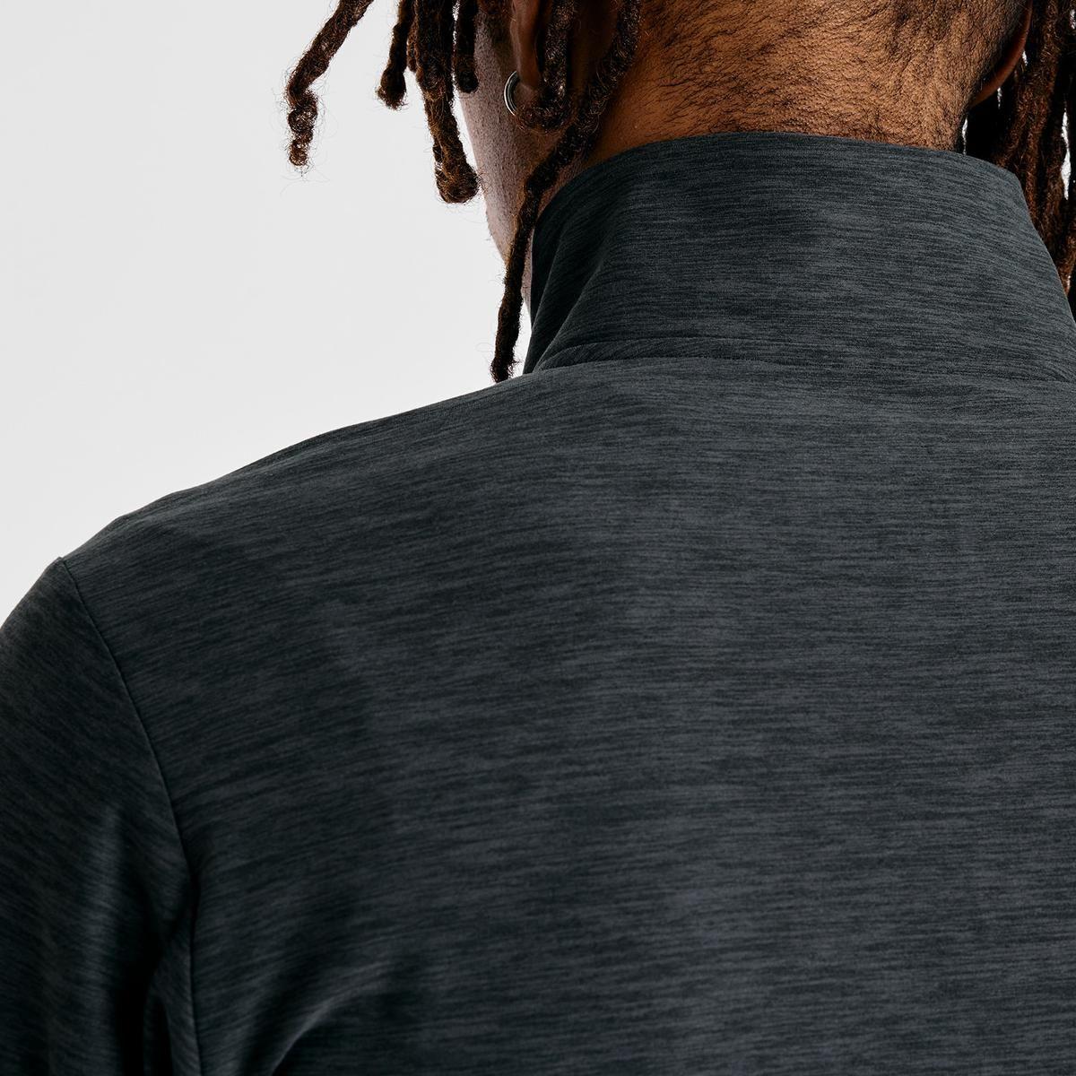 Polerón Running Hombre New Balance Space Dye 1/4 Zip Negro-4