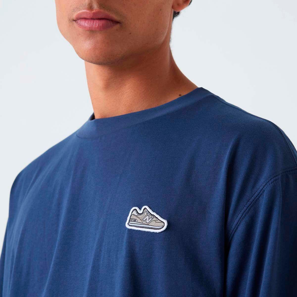 Polera Lifestyle Hombre New Balance Athletics 574 Patch Azul-3