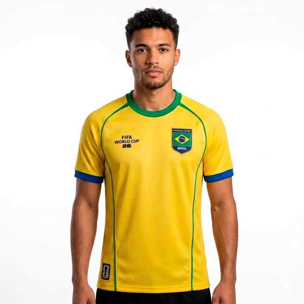 Camiseta Futbol hombre Fexpro fifa fanwear ROTW Brasil-0