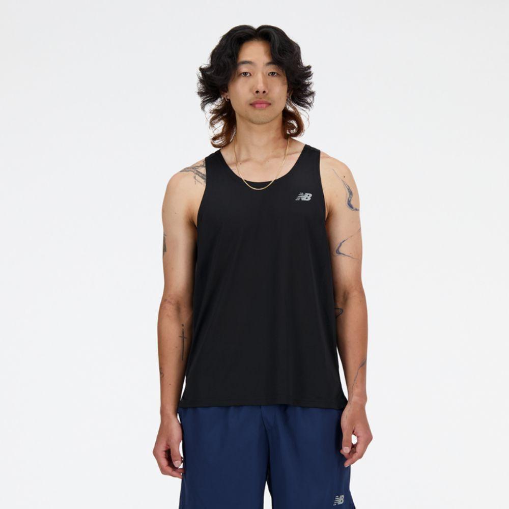 Polera Sin Mangas Hombre New Balance Negro-0