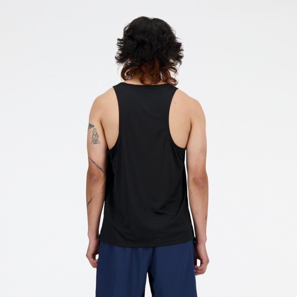Polera Sin Mangas Hombre New Balance Negro-1