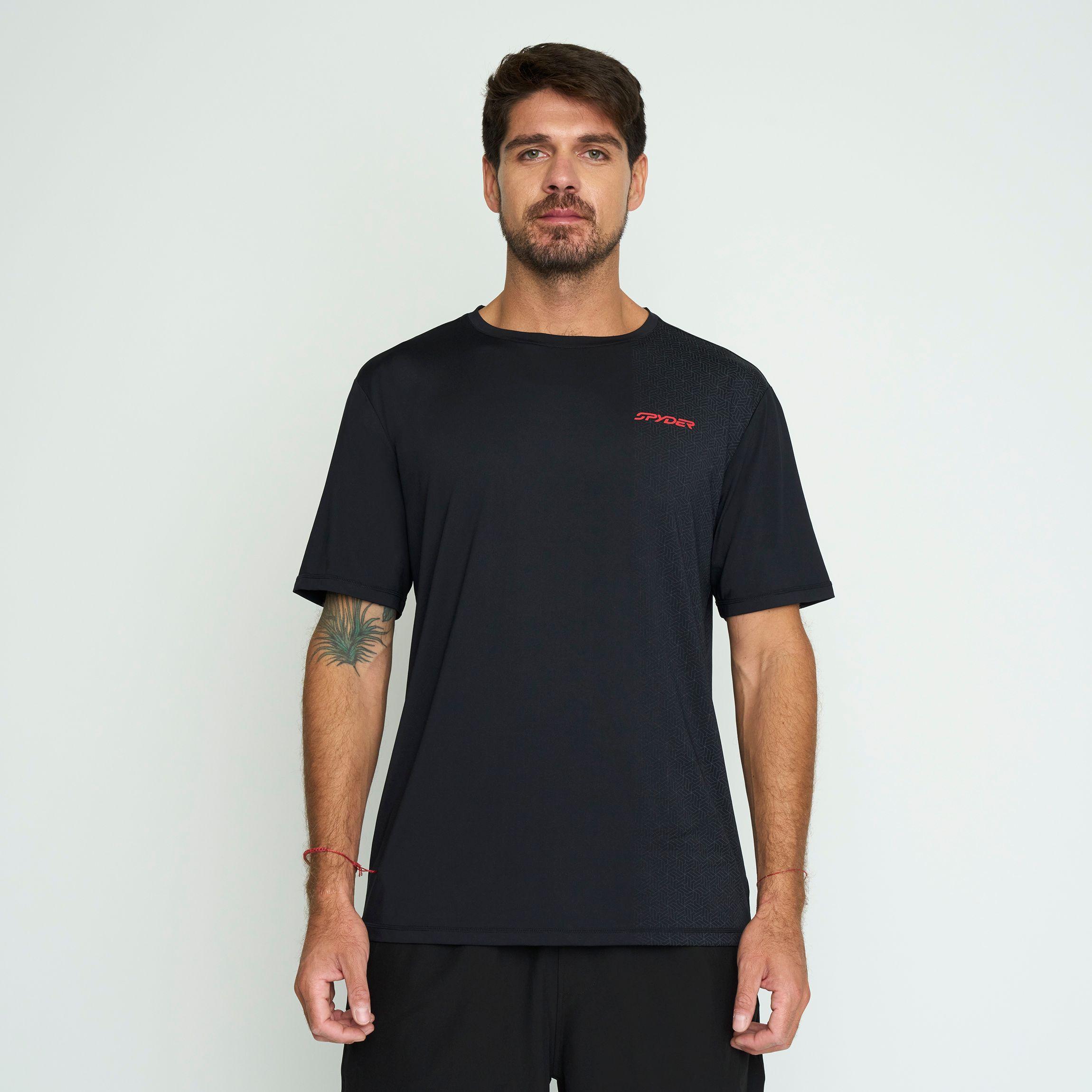 Polera Entrenamiento Hombre Spyder Negro SYMTT02S24BK-0