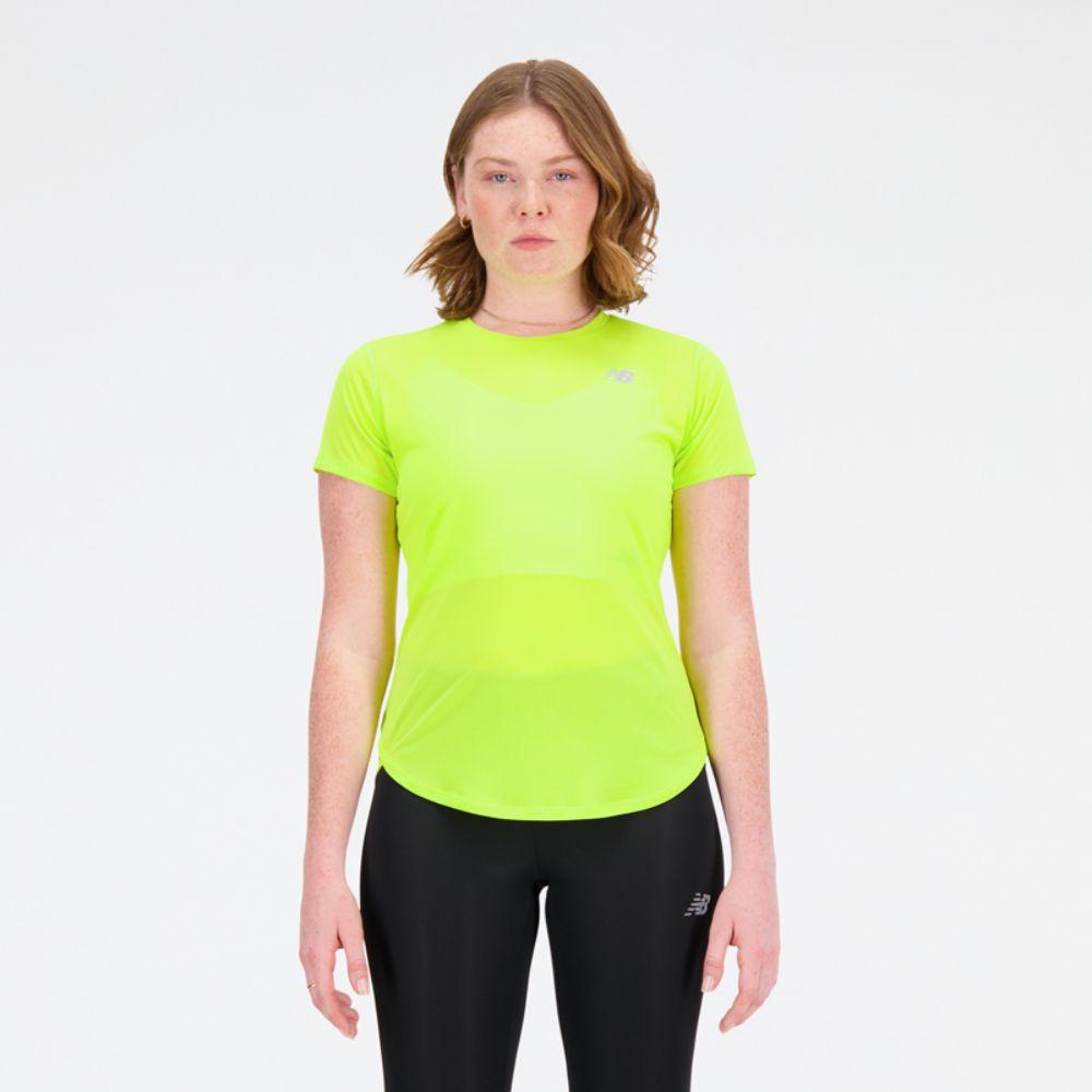 Polera Running Mujer New Balance Accelerate Amarilla-0
