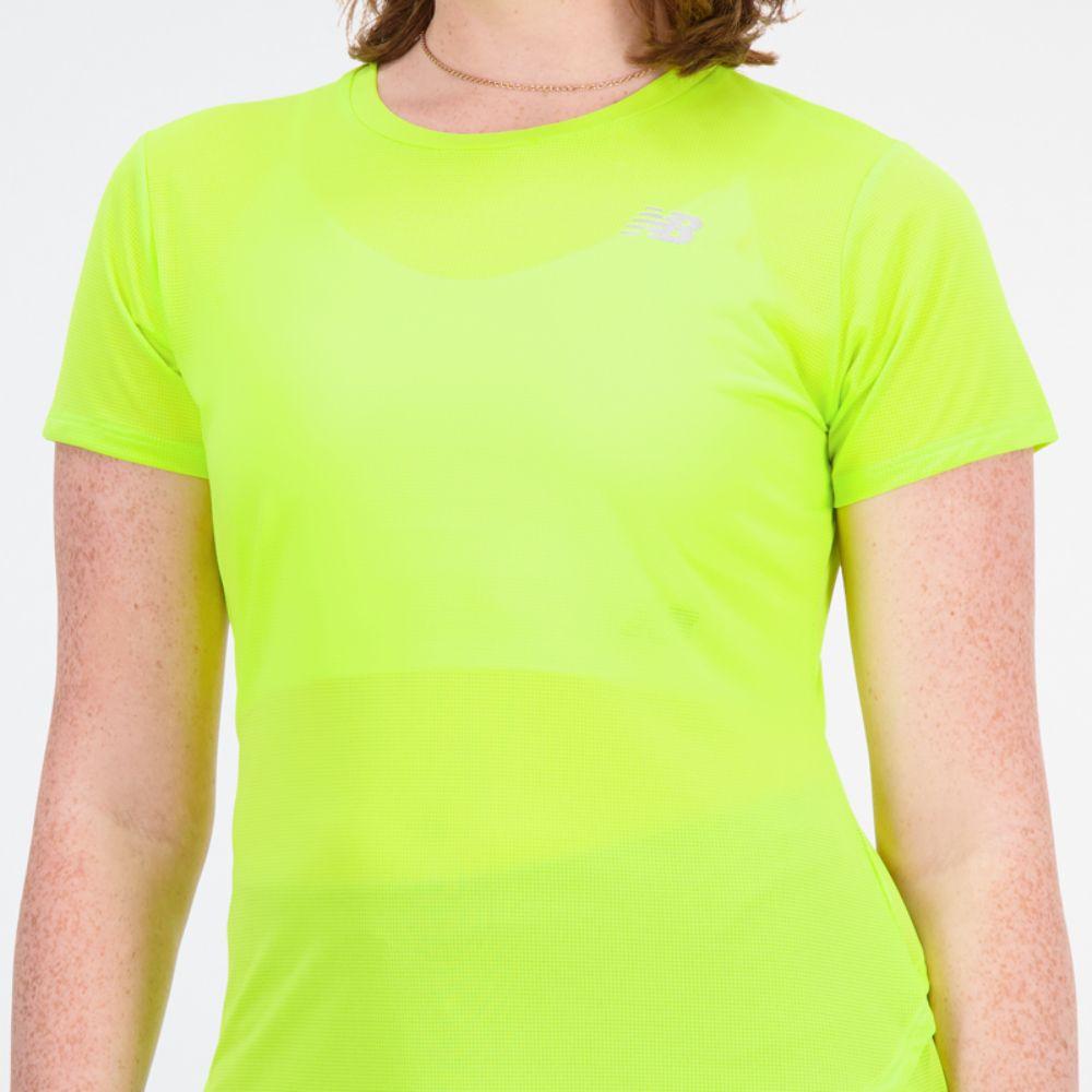 Polera Running Mujer New Balance Accelerate Amarilla-3