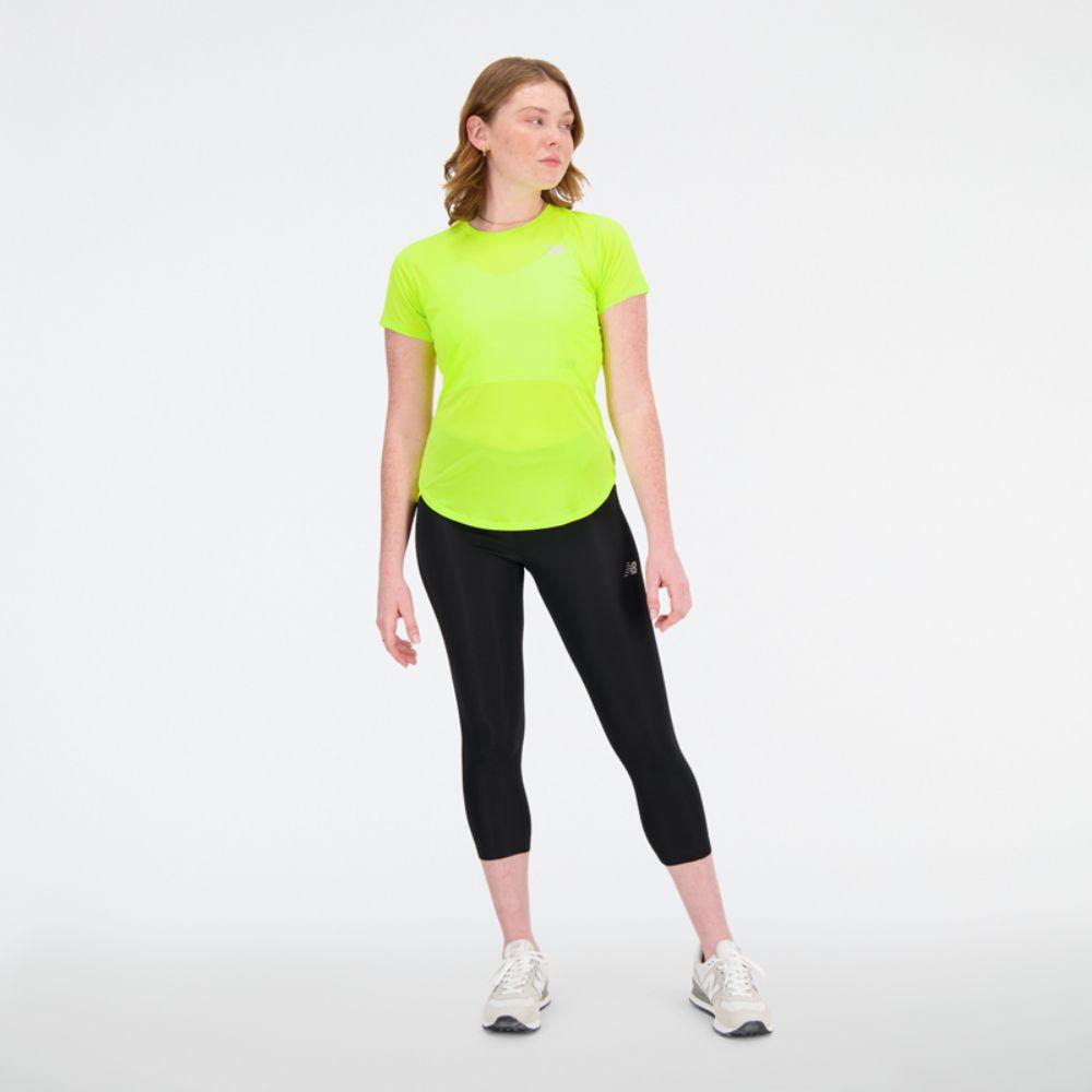 Polera Running Mujer New Balance Accelerate Amarilla-4