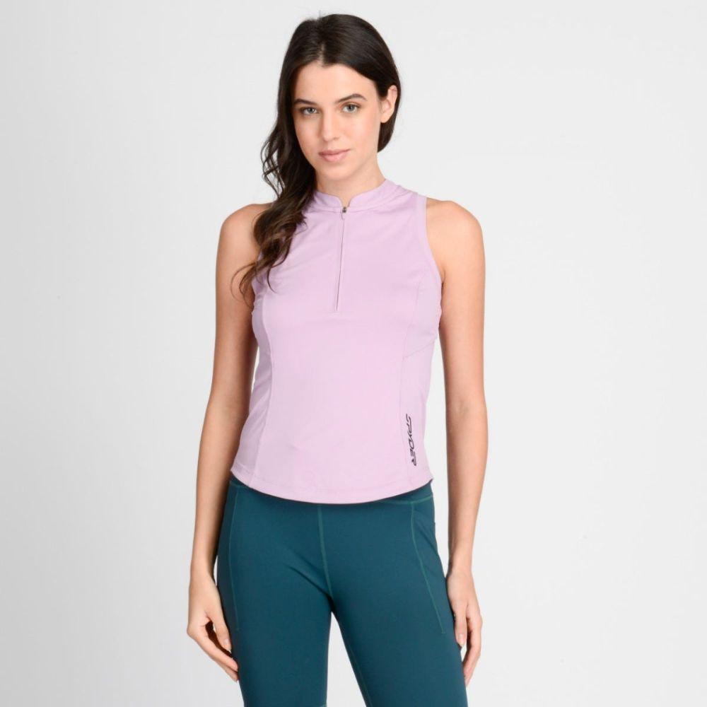 Polera Sin Mangas Entrenamiento Mujer Spyder Trail Lila-0