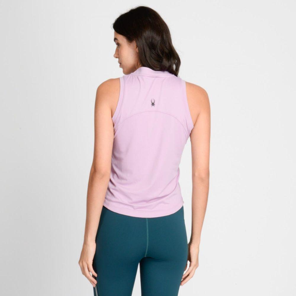 Polera Sin Mangas Entrenamiento Mujer Spyder Trail Lila-1