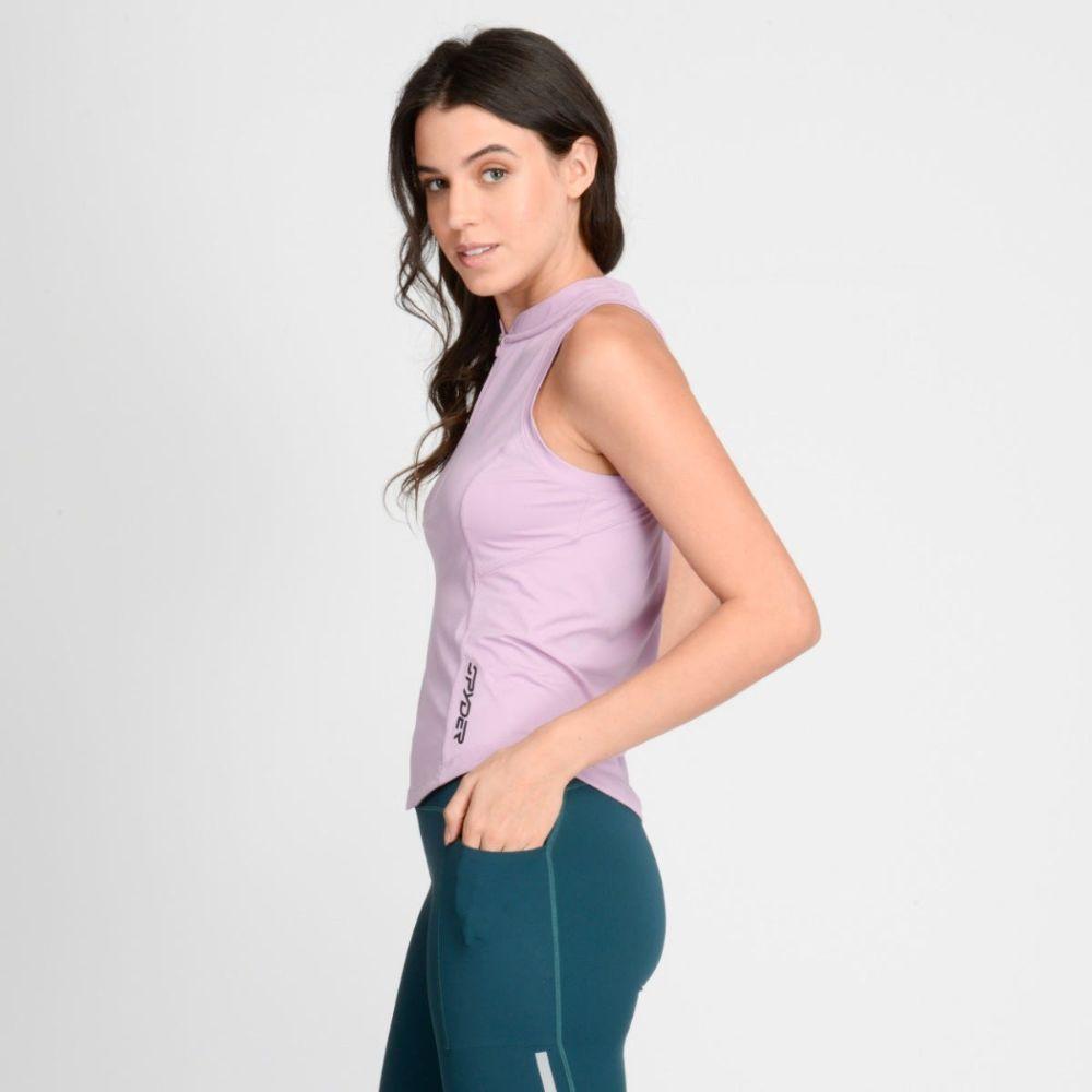 Polera Sin Mangas Entrenamiento Mujer Spyder Trail Lila-2
