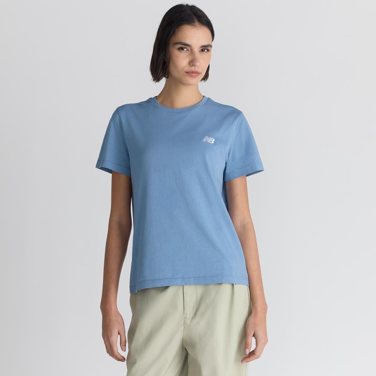Polera Lifestyle Mujer New Balance Sport Essentials Celeste-3