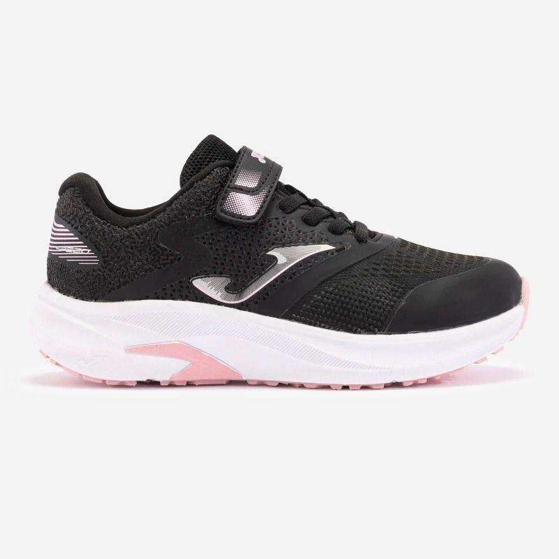 Zapatillas Running Niño Joma Speed Jr 2432 Black Pink Negro-0