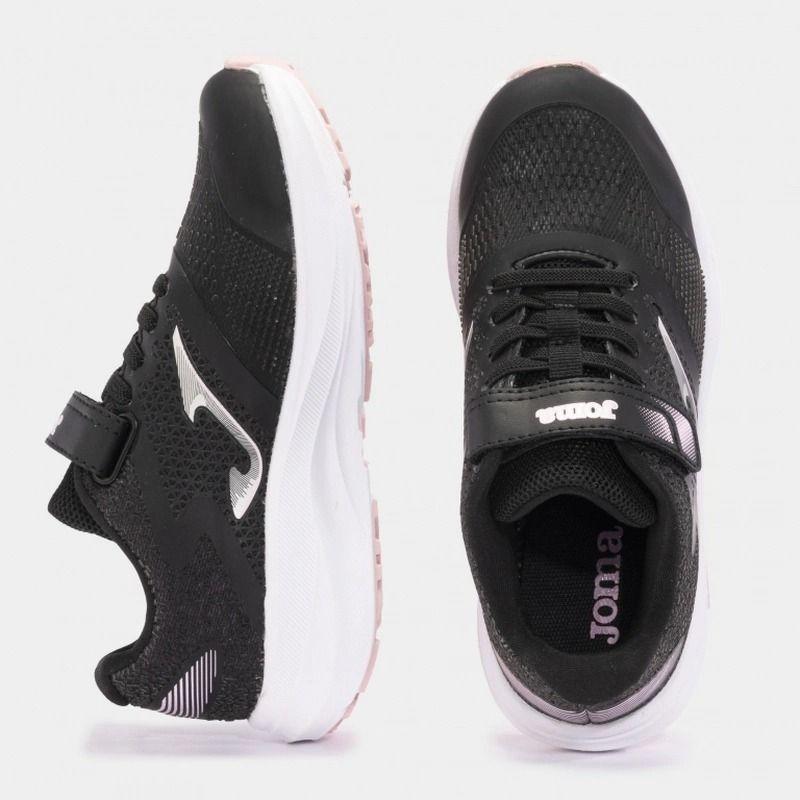 Zapatillas Running Niño Joma Speed Jr 2432 Black Pink Negro-2