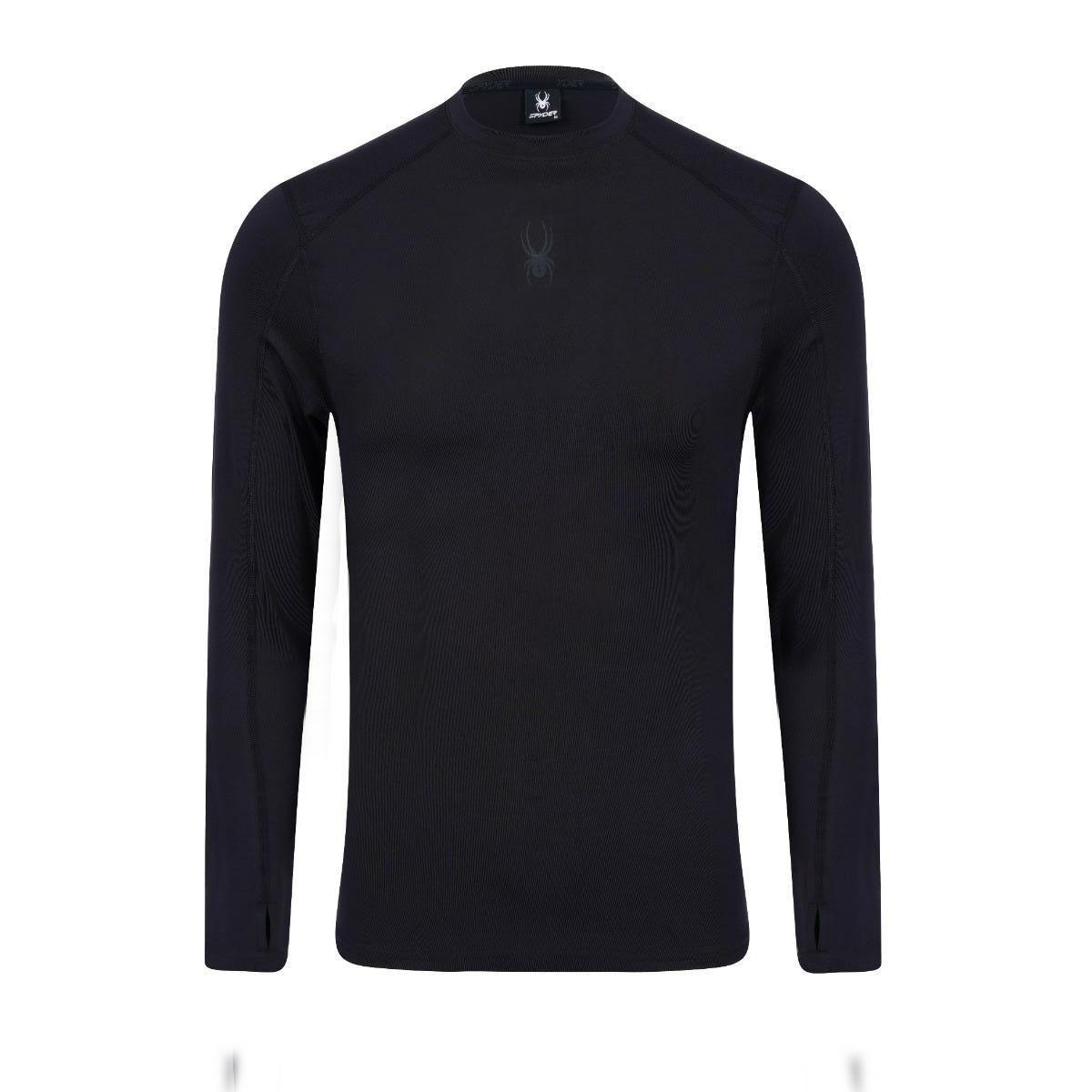 Polera Primera Capa Outdoor Hombre Spyder Negra-0