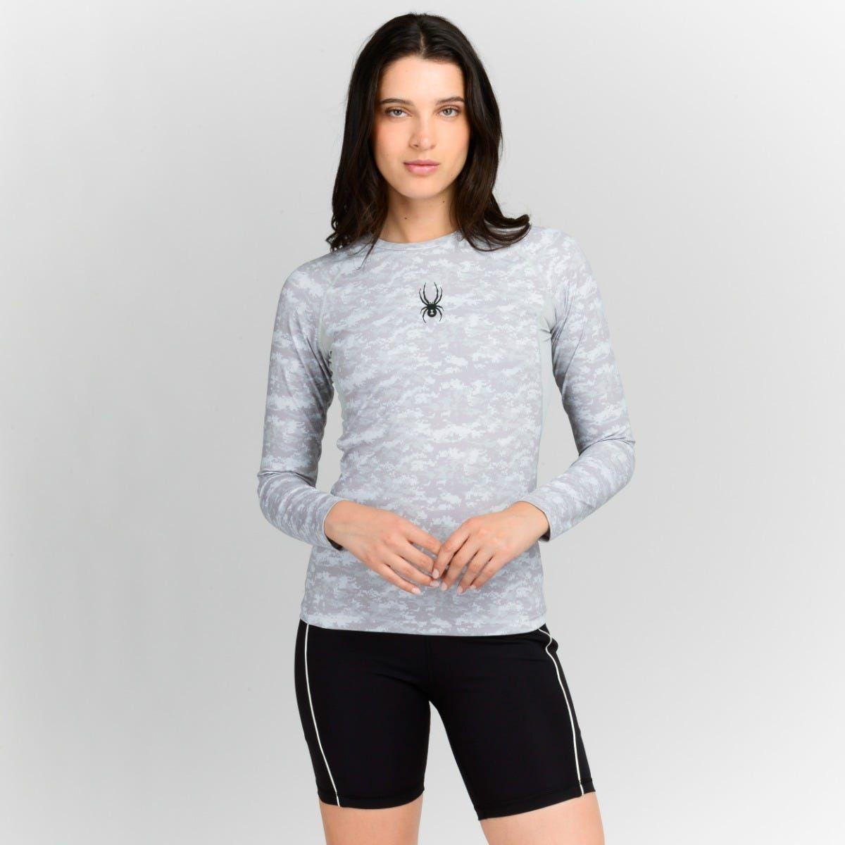 Polera Manga Larga Mujer Spyder Compression Bicolor-0