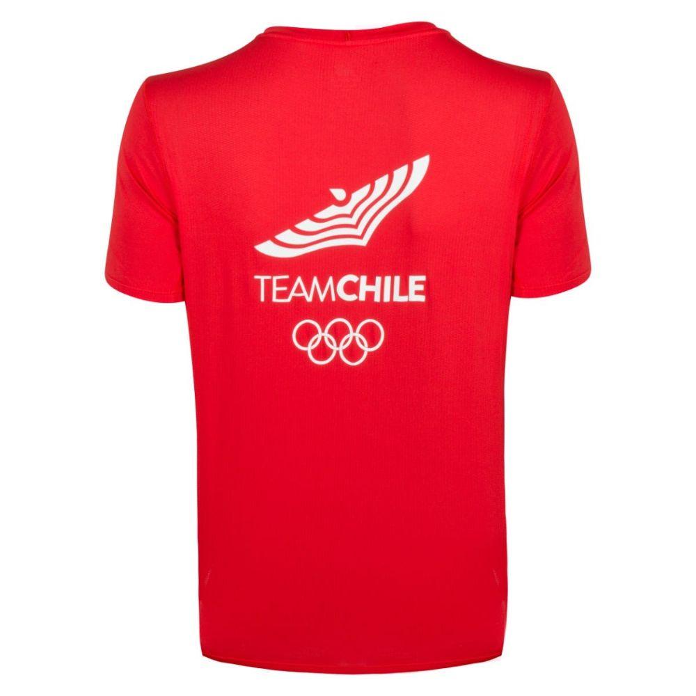 Polera Running Hombre New Balance Team Chile Roja-2