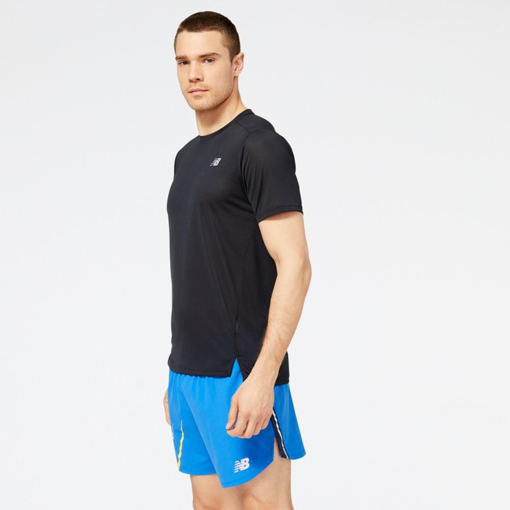 Polera Running Hombre New Balance Accelerate MT23222B Negra-0