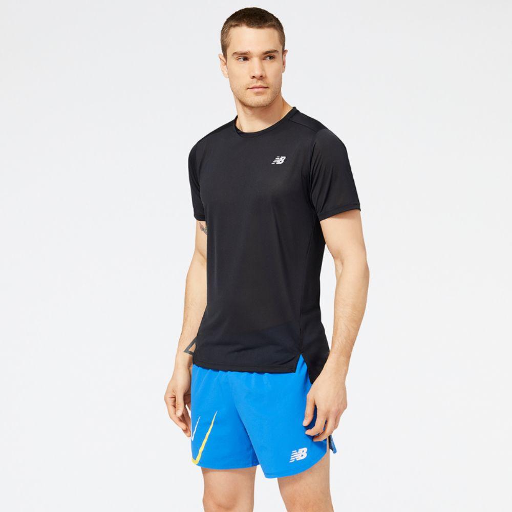 Polera Running Hombre New Balance Accelerate MT23222B Negra-3
