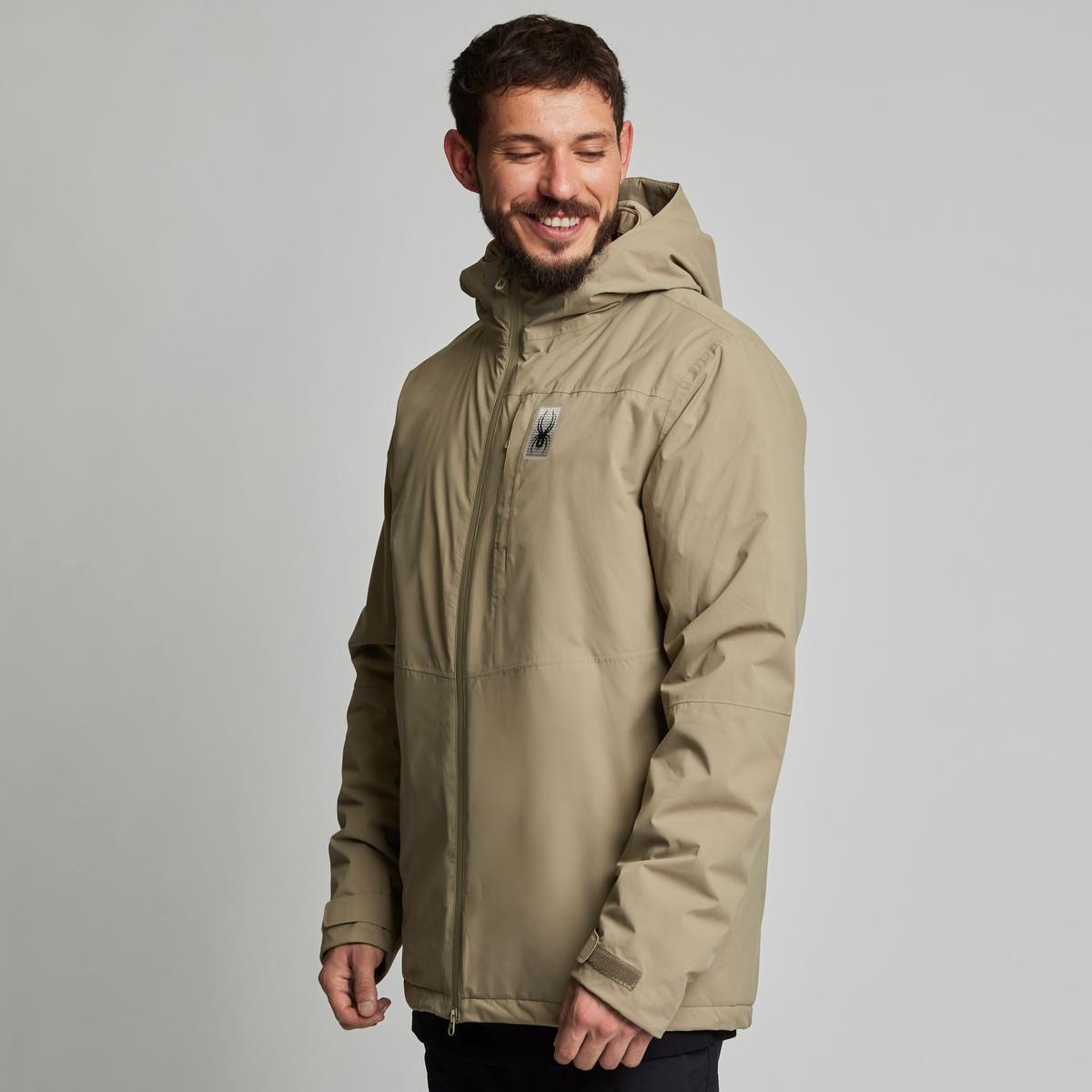 Chaqueta Outdoor Hombre Spyder Rain Thermal Jacket Beige-1