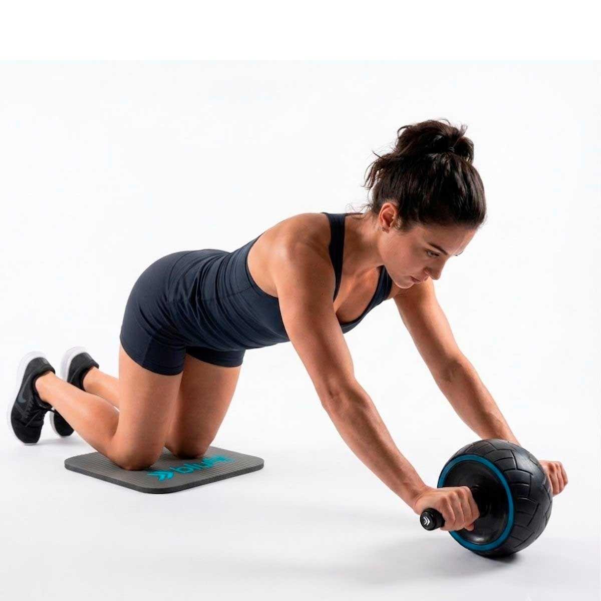 Rueda Abdominal Blu Fit mat apoyo negro-2