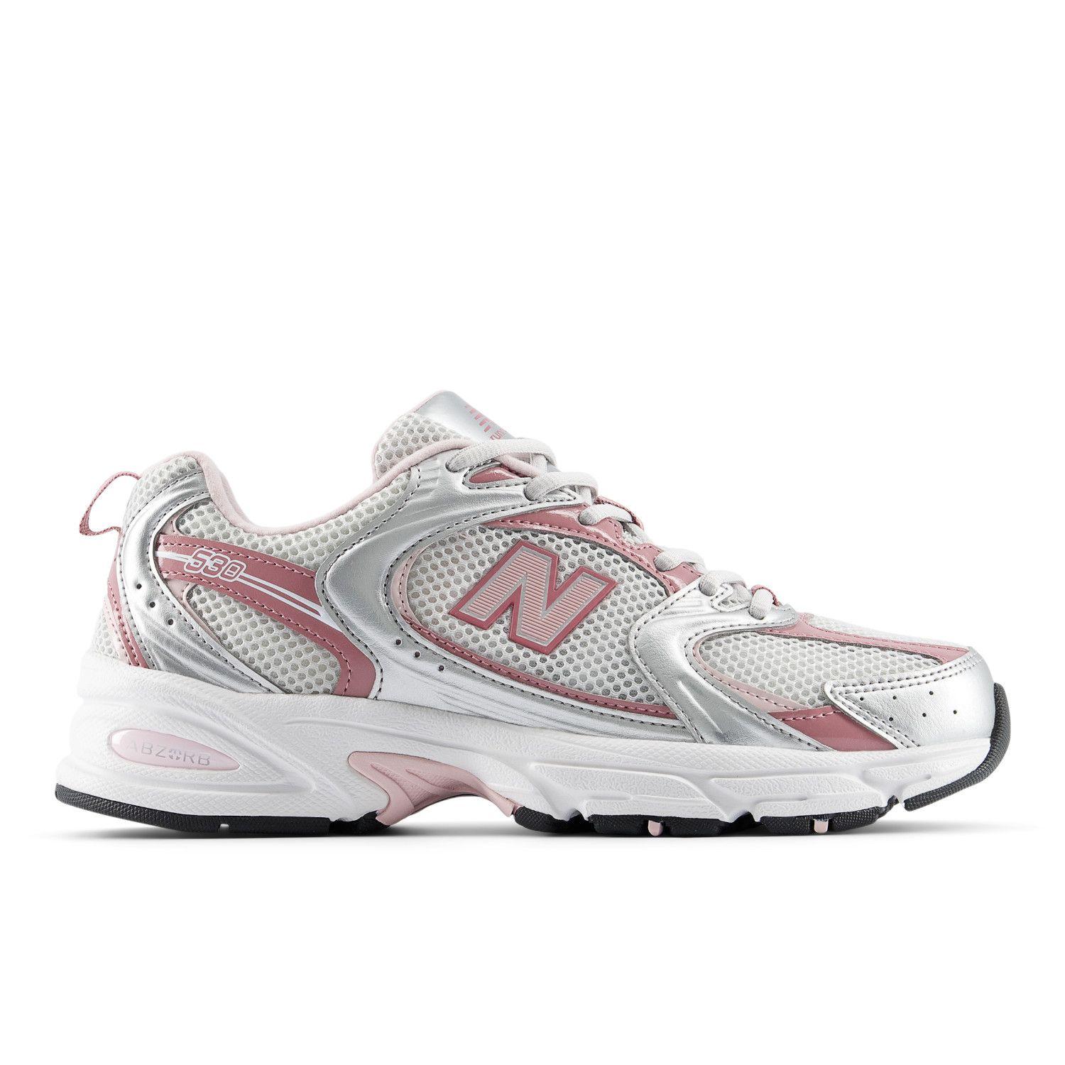 Zapatillas Urbanas Unisex New Balance 530 Gris/Rosada-0