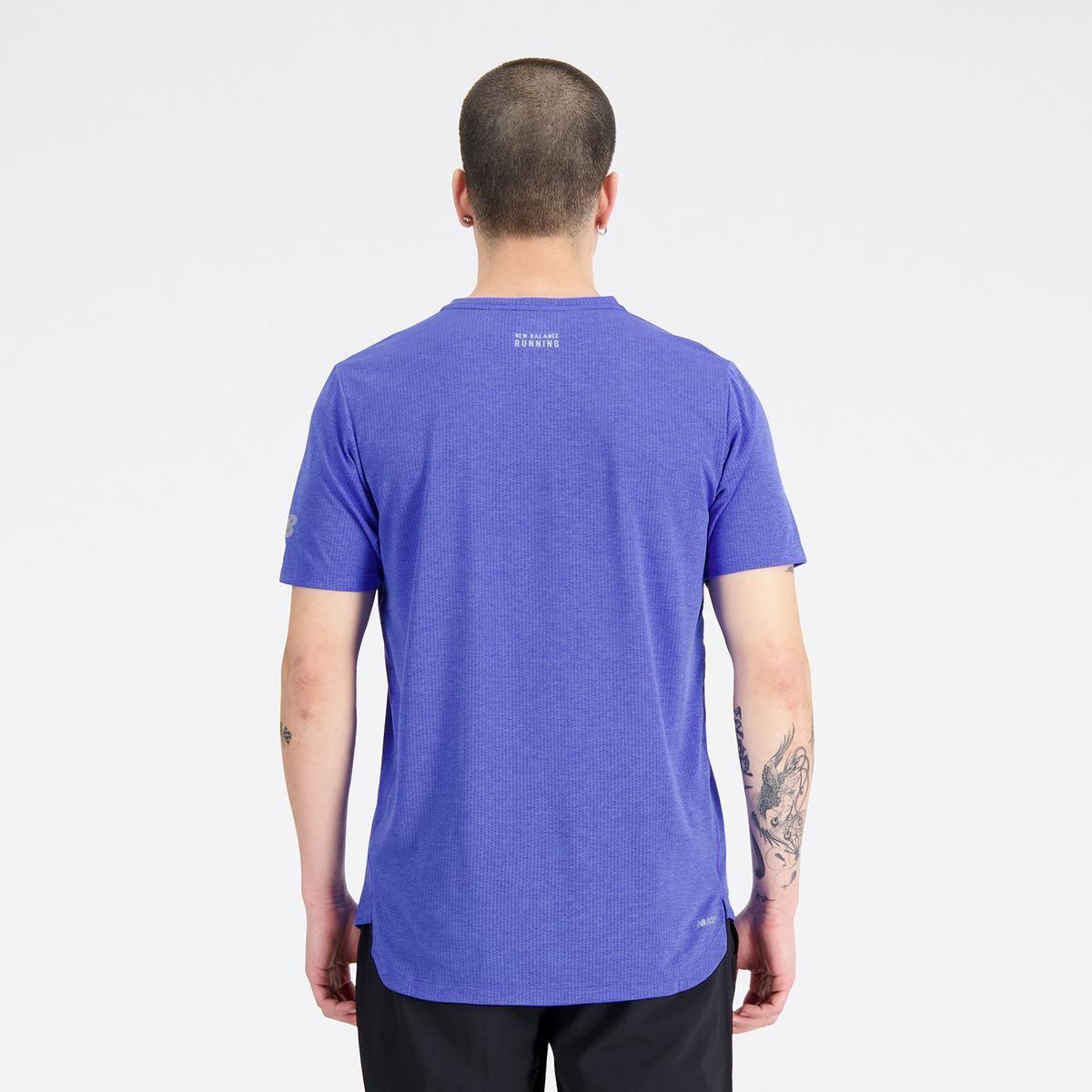 Polera Running Hombre New Balance Impact Run Azul-1