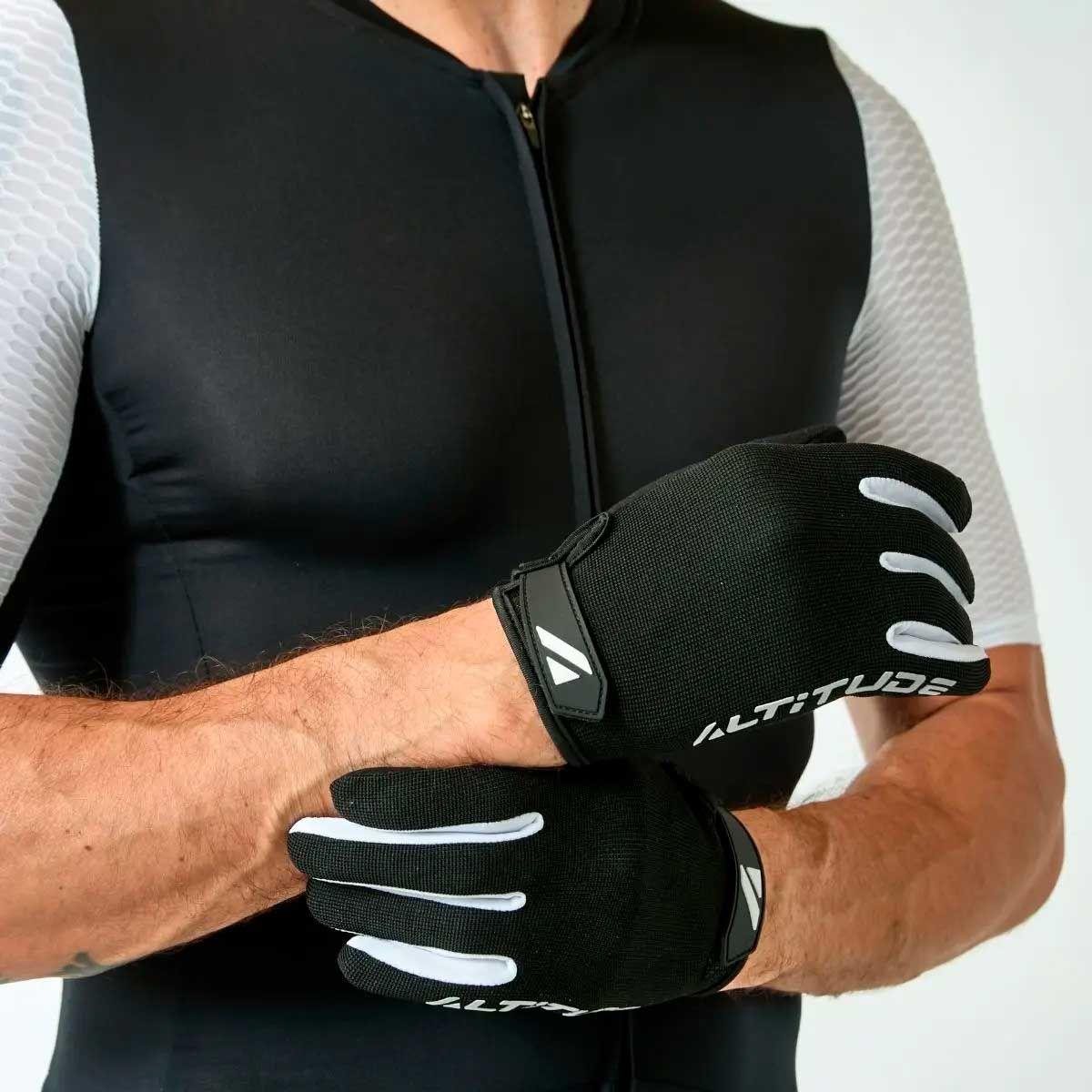 Guante ciclismo Hombre Altitude MTB Long finger negro-2