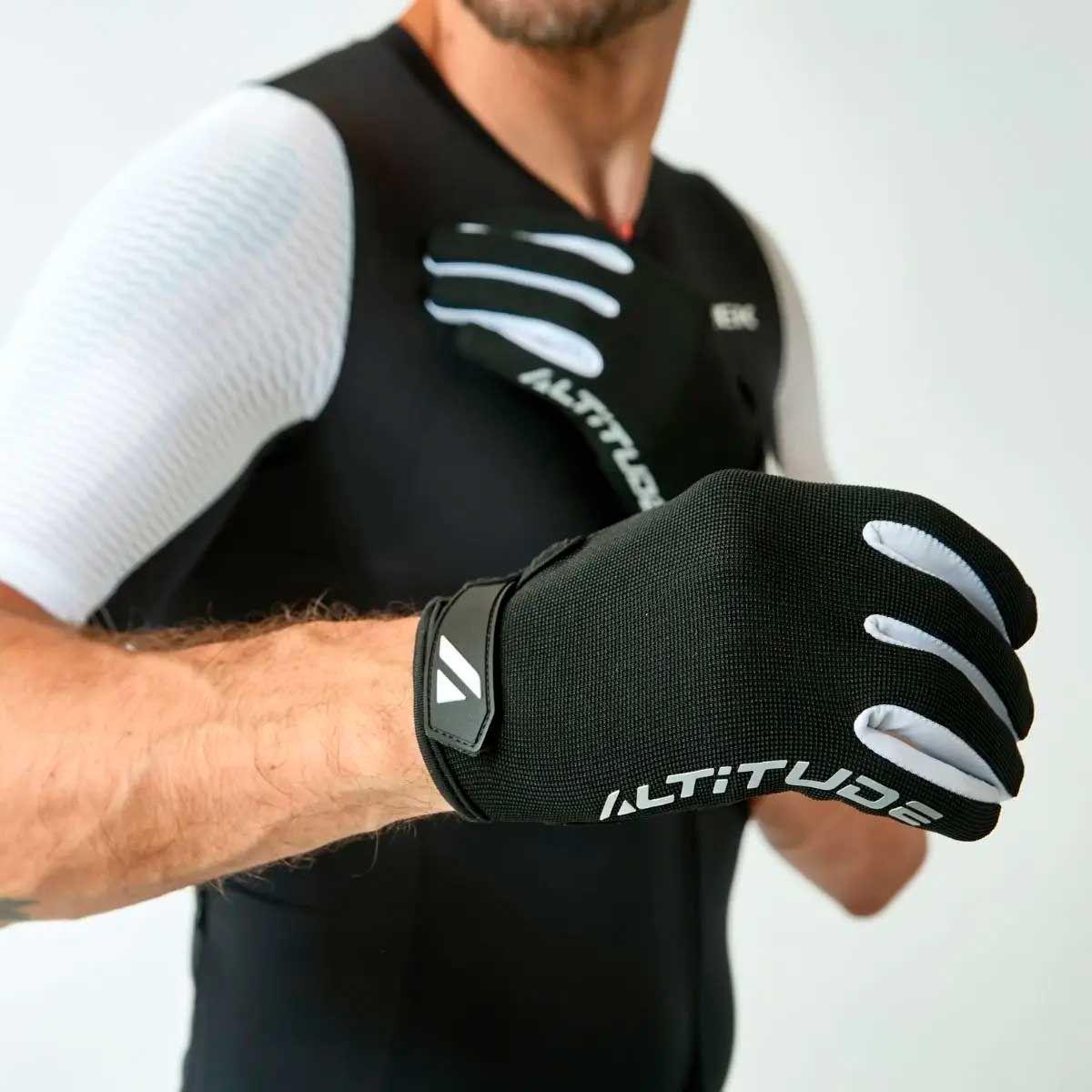 Guante ciclismo Hombre Altitude MTB Long finger negro-3