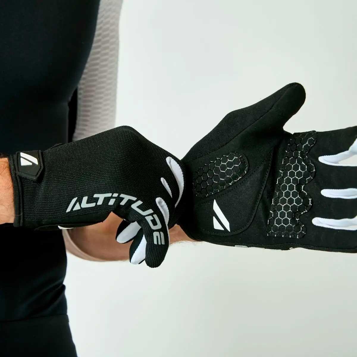 Guante ciclismo Hombre Altitude MTB Long finger negro-3
