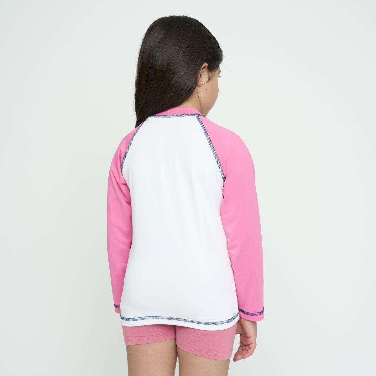 Polera Natación Niña Spoga UV Blanca-2