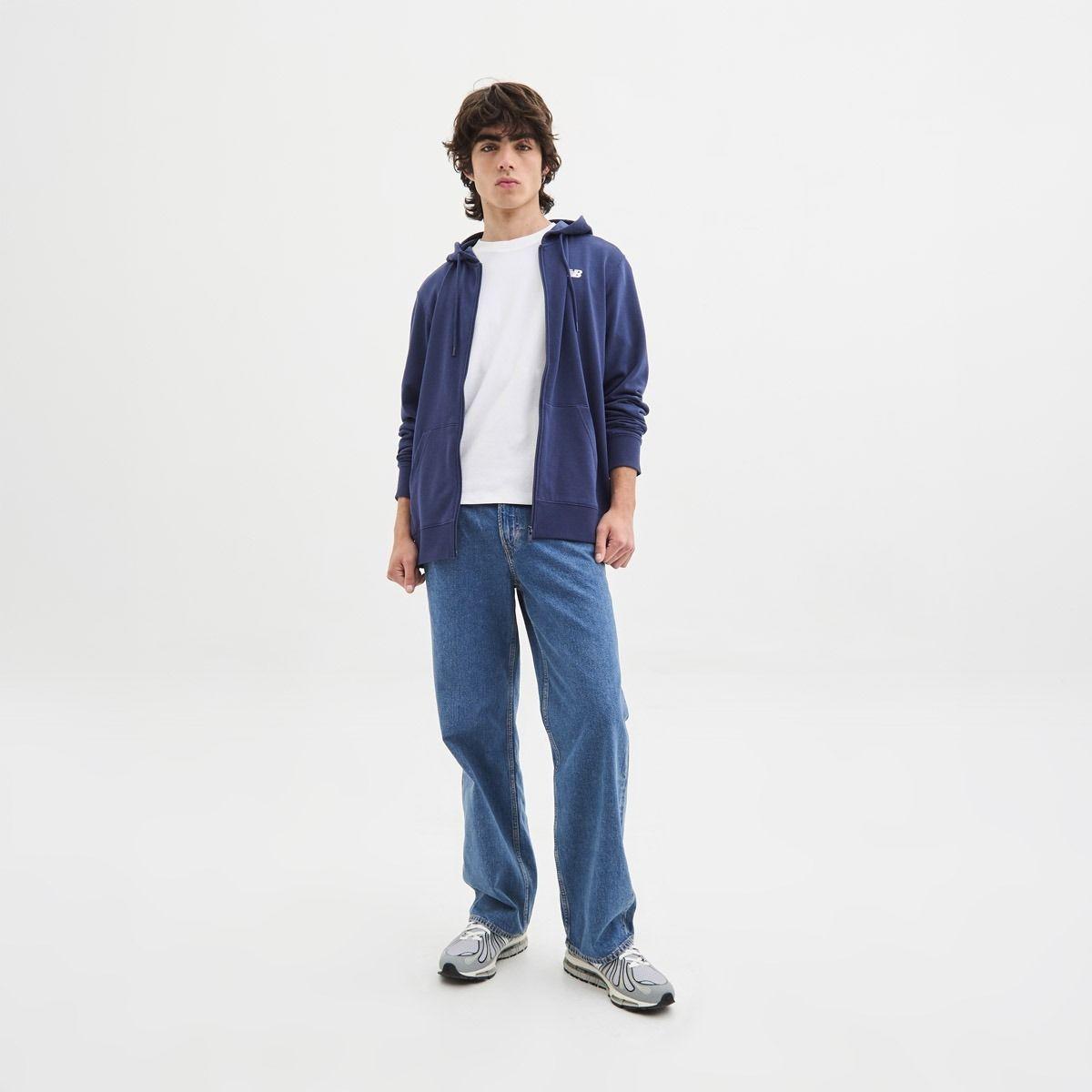 Polerón Lifestyle Hombre New Balance Sport Essentials Azul-4