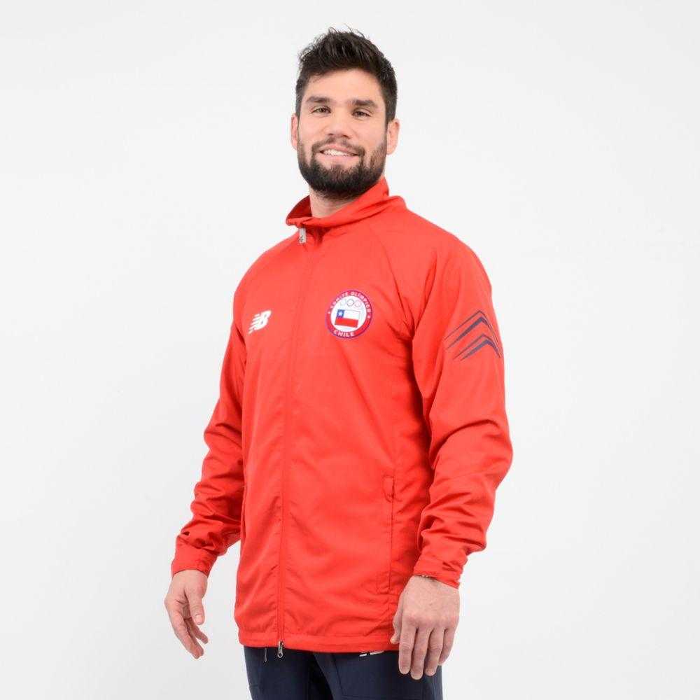 Chaqueta Hombre New Balance Team Chile Presentacion Roja-2