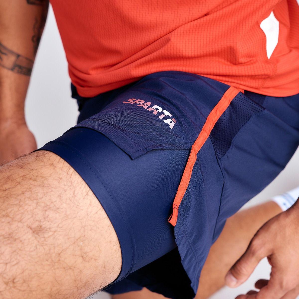 Short Entrenamiento Hombre Sparta Team Chile 7'' Azul-1