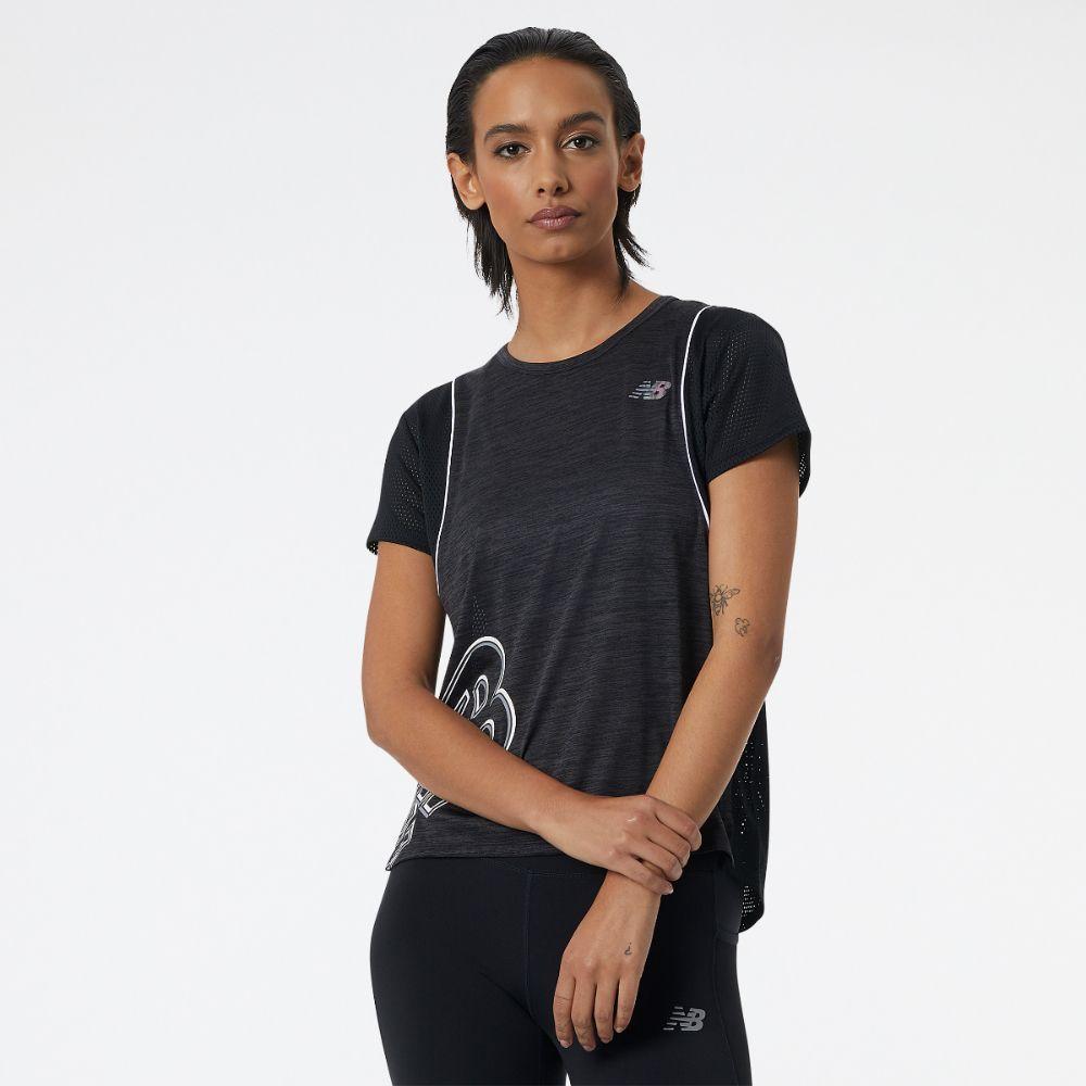 Polera Running Mujer New Balance Fast Flight Negro-0