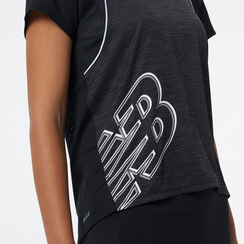 Polera Running Mujer New Balance Fast Flight Negro-3
