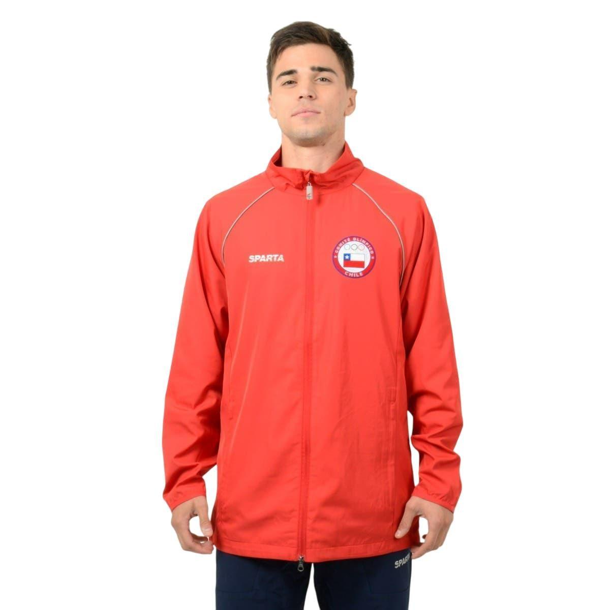 Chaqueta Presentación Hombre Sparta Team Chile Roja-0