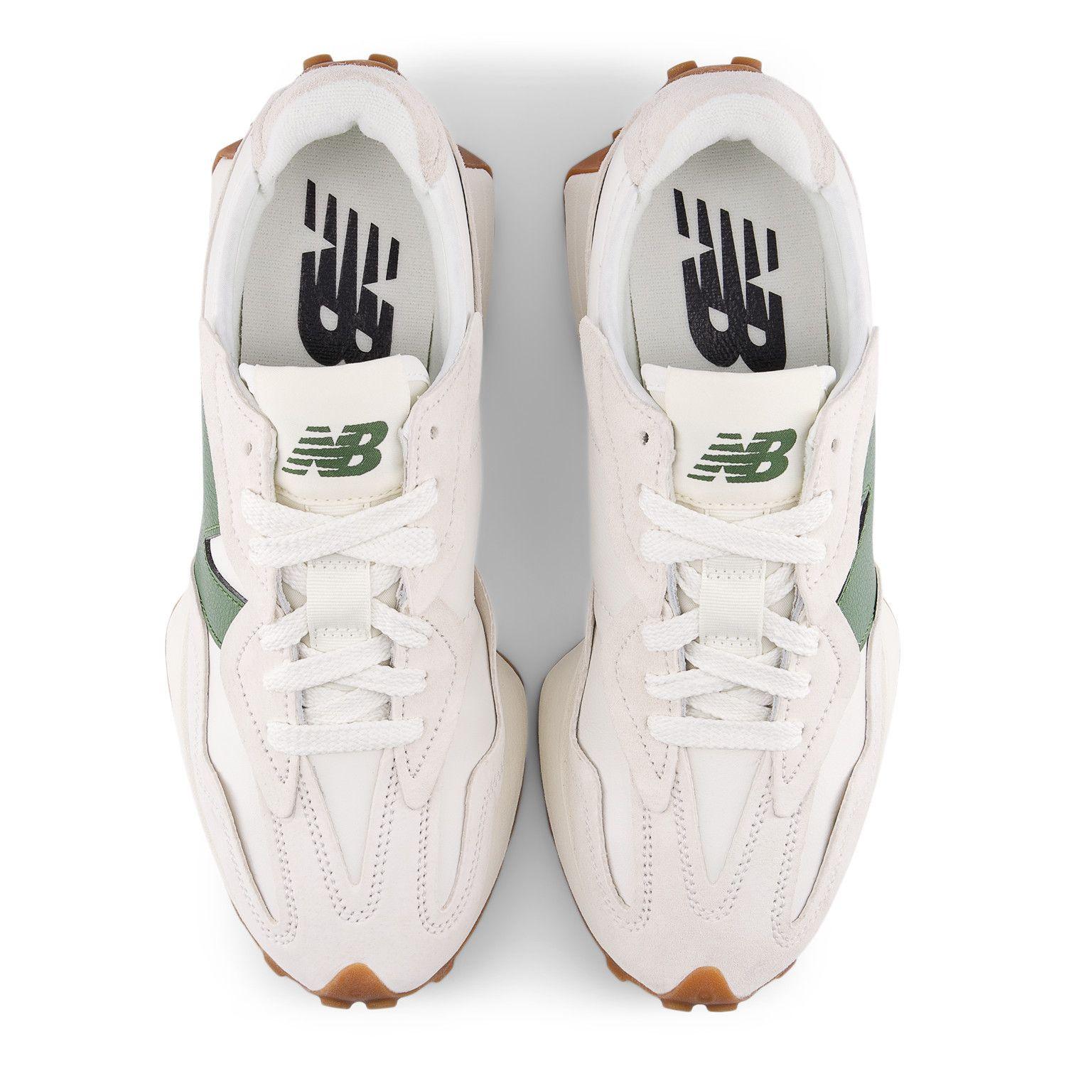 Zapatillas Urbanas Unisex New Balance 327Blancas/Verde-1