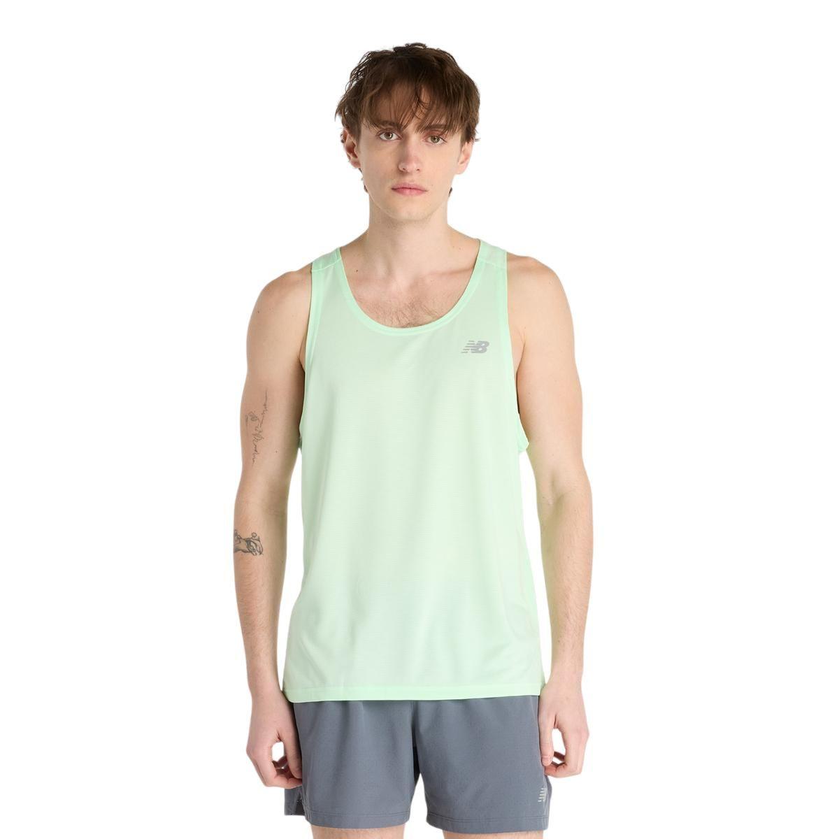 Polera Running Hombre New Balance Sports Essentials Verde-0