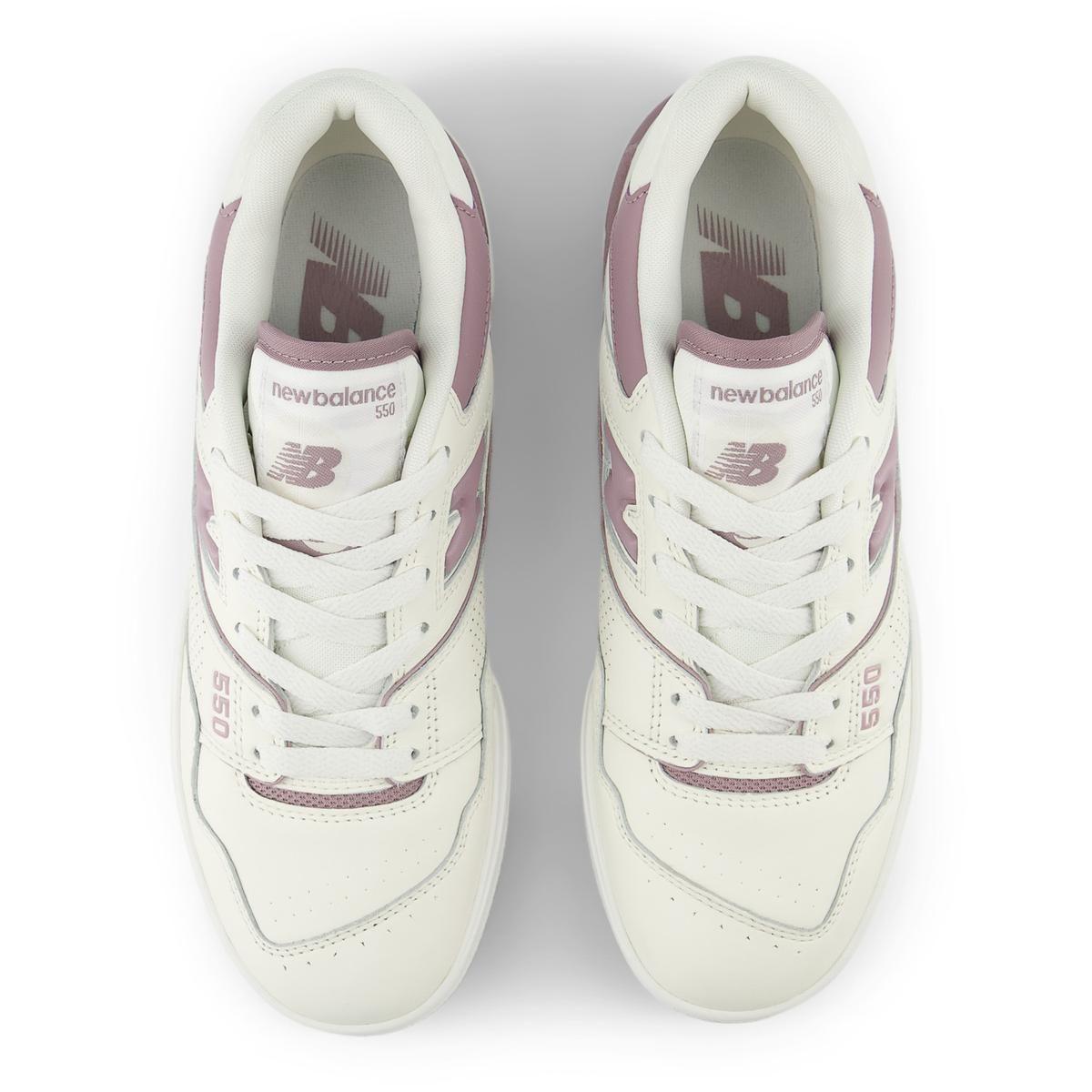 Zapatillas Urbanas Mujer New Balance 550 Blanca/Rosada-2