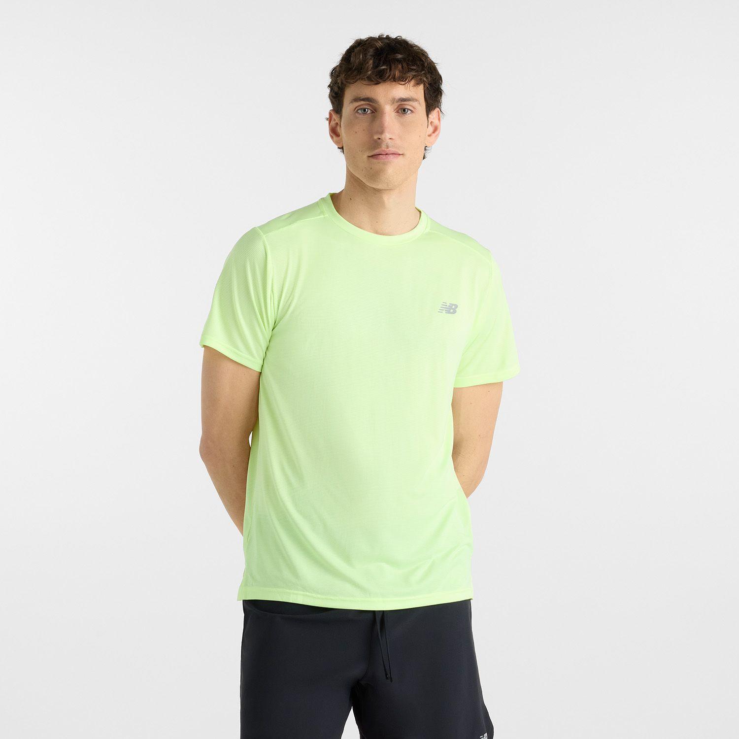 Polera Running Hombre New Balance Sport Essential Amarilla-0