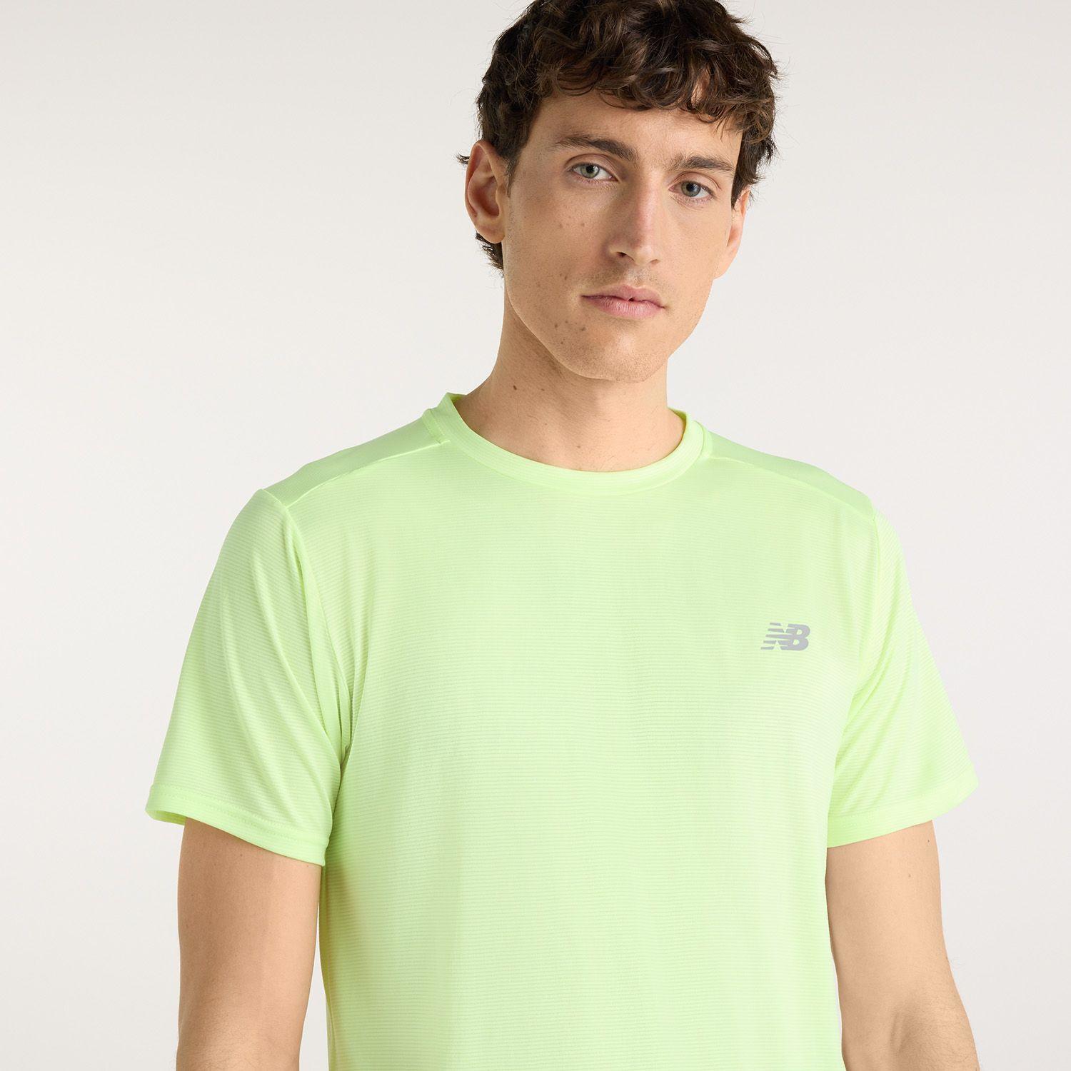 Polera Running Hombre New Balance Sport Essential Amarilla-2