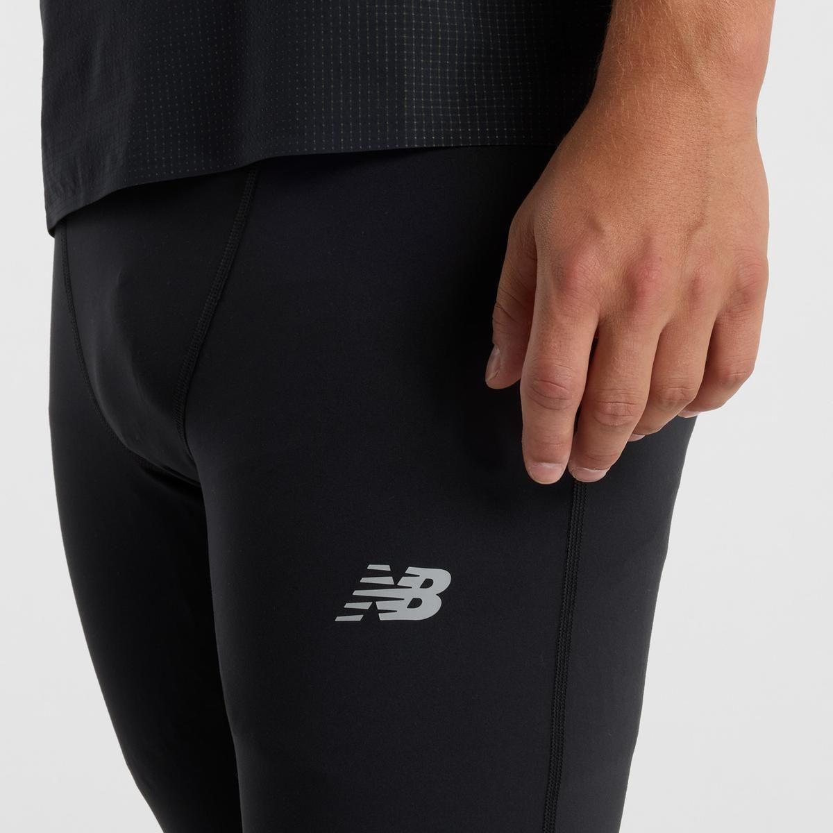 Calzas Largas Running Hombre New Balance Sleek Tight Negra-3