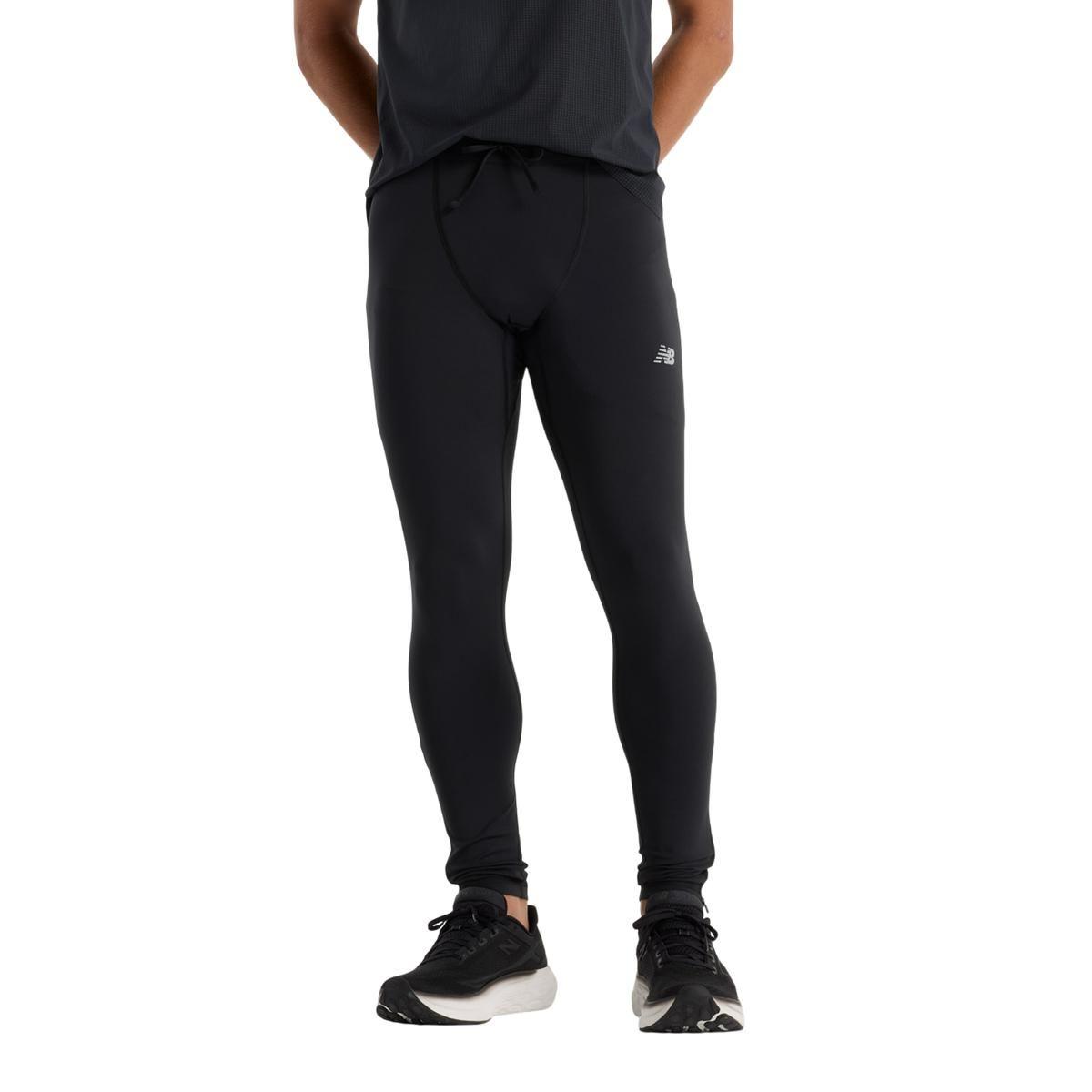 Calzas Largas Running Hombre New Balance Sleek Tight Negra-0