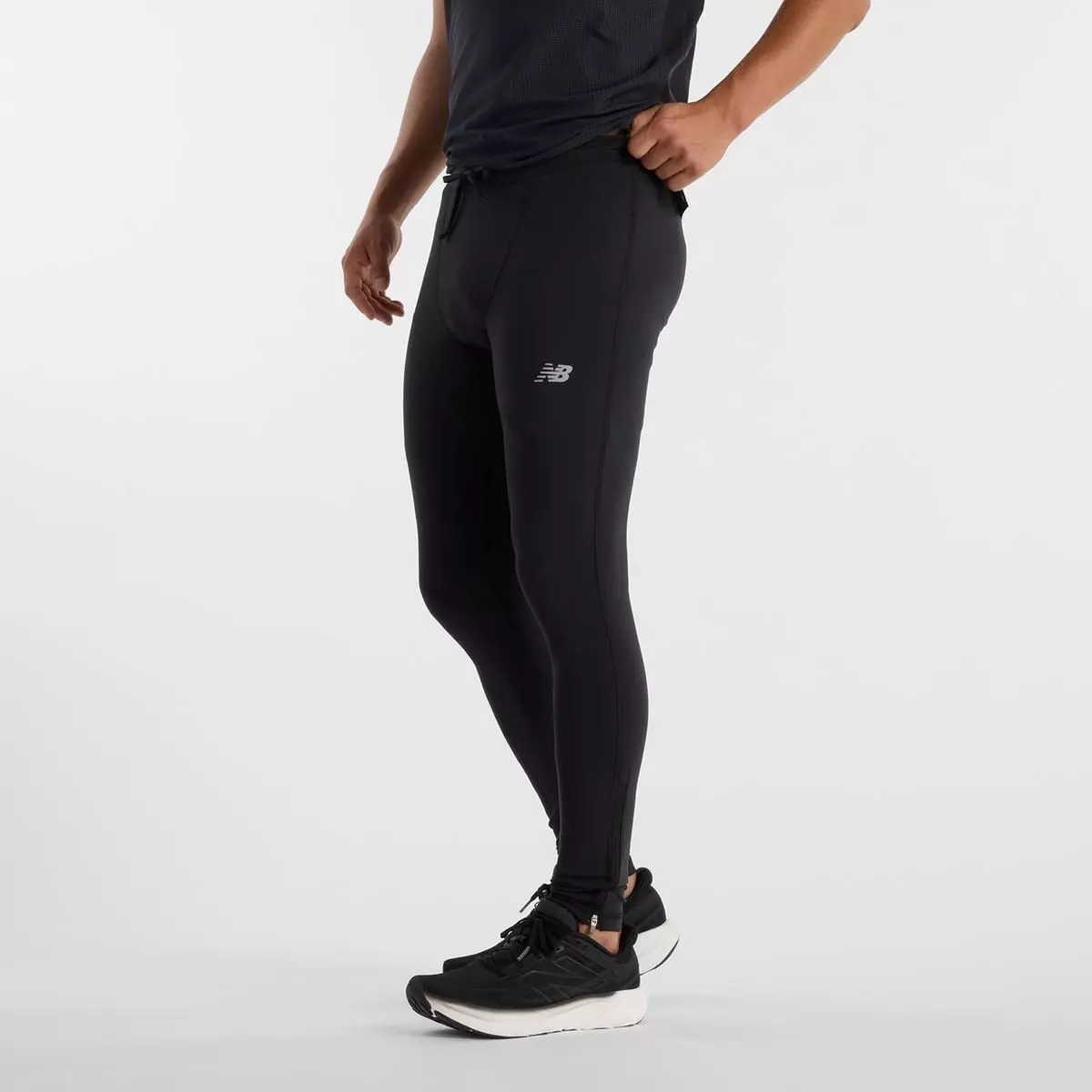 Calzas Largas Running Hombre New Balance Sleek Tight Negra-2