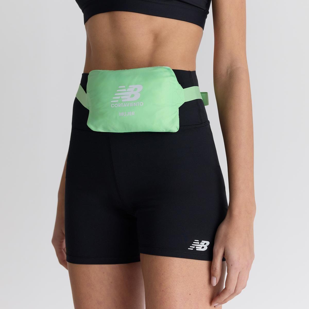 Cortavientos Running Mujer New Balance Run Packable Verde-3